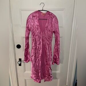 Rezek Dion Top in Hot Pink Size Small